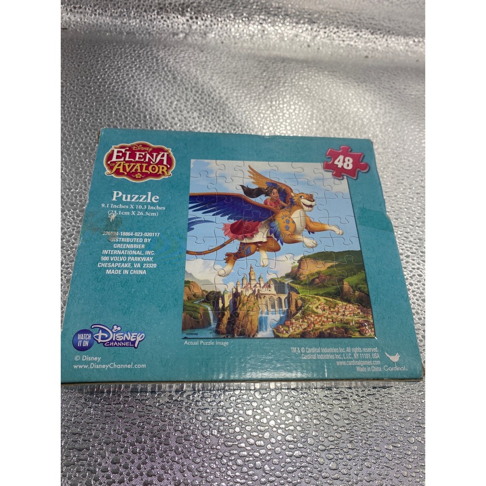 Disney Elena of Avalor 48 Piece Jigsaw Puzzle Cardinal Games Ages 6+ New Sealed - Picture 2 of 2